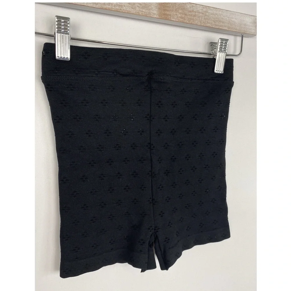 NWOT Free‎ People Intimately Shorts XS/S Black Eyelet Seamless Shortie Festival